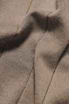 Ribbed Knitted Shirt in Mushroom - TAILORED ATHLETE - USA