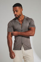Knitted Shirt in Mocha