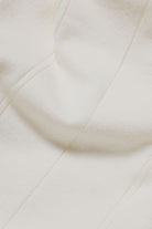 Vertical Stripe Knitted T-Shirt in Chalk