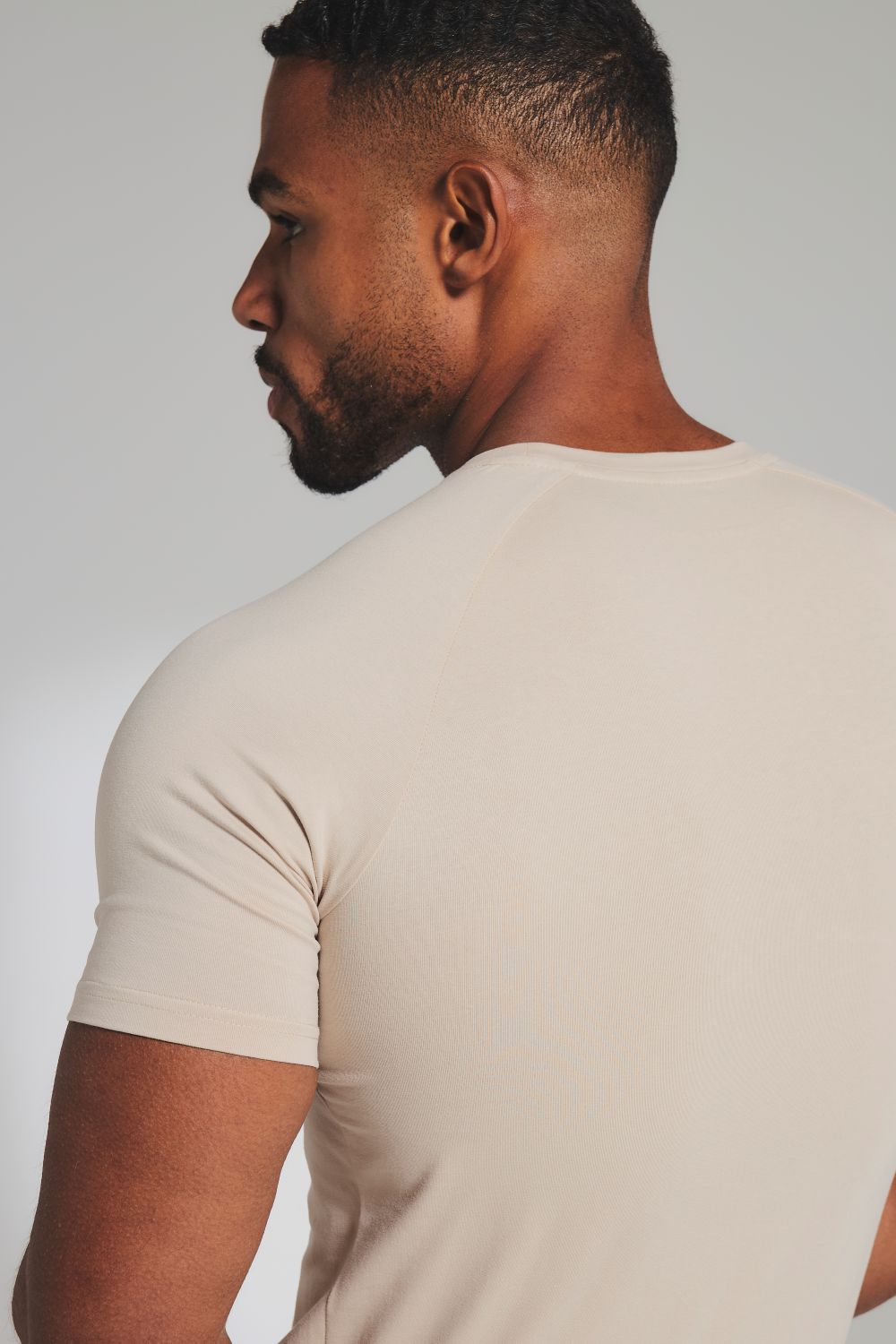 Athletic Fit T-Shirt in Pale Neutral