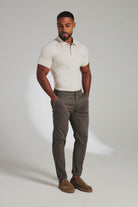 Luxe Smart Polo Shirt in Chalk