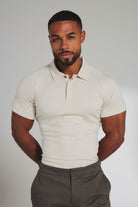 Luxe Smart Polo Shirt in Chalk
